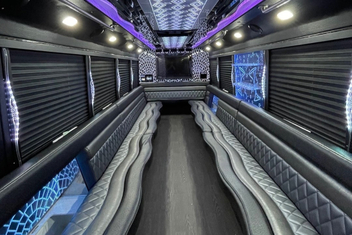 Palm Coast Party Bus Interior