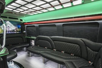 Palm Coast Sprinter Party Bus Interior